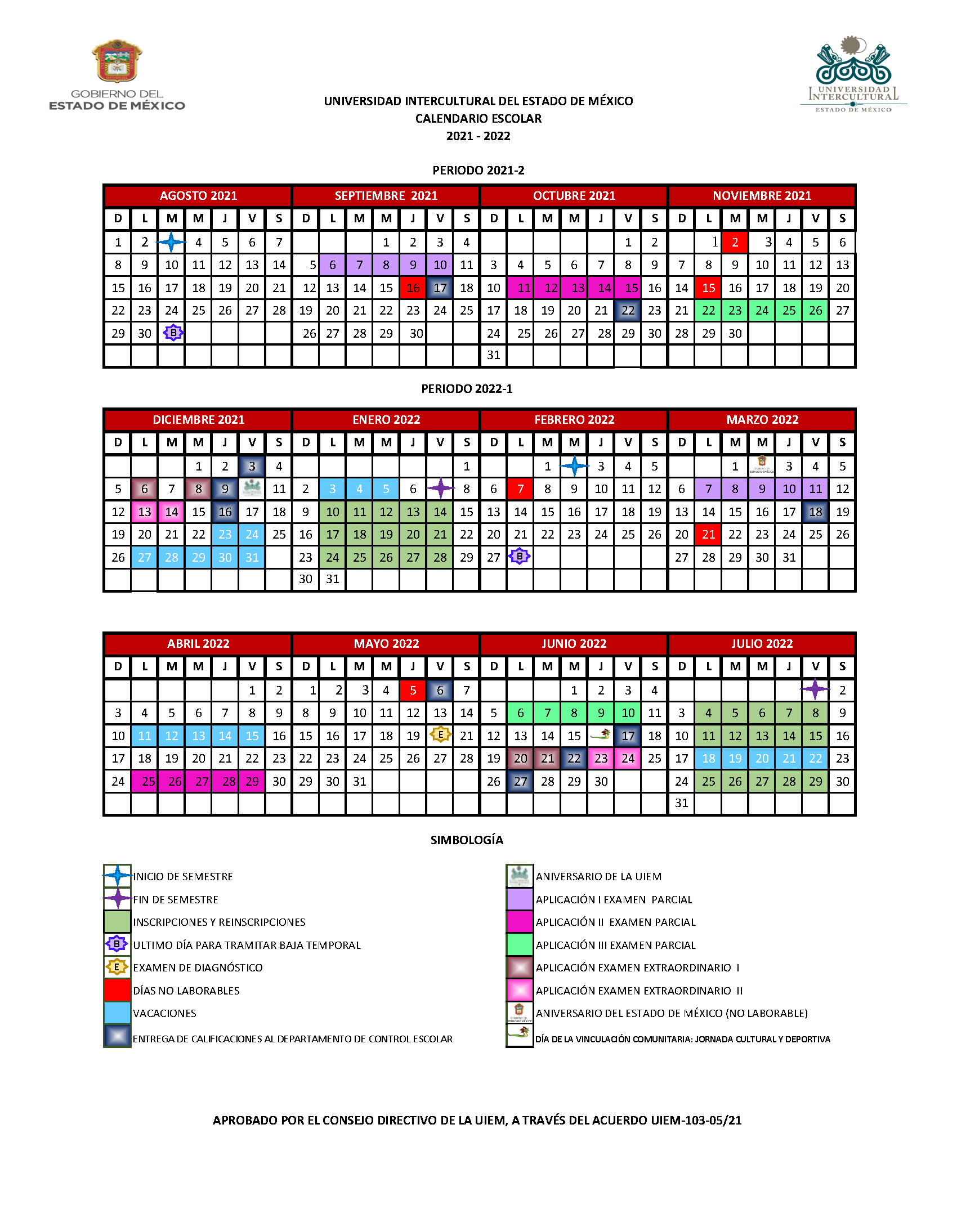 Calendario Escolar 2022 Uacm Estudiantes Imagesee